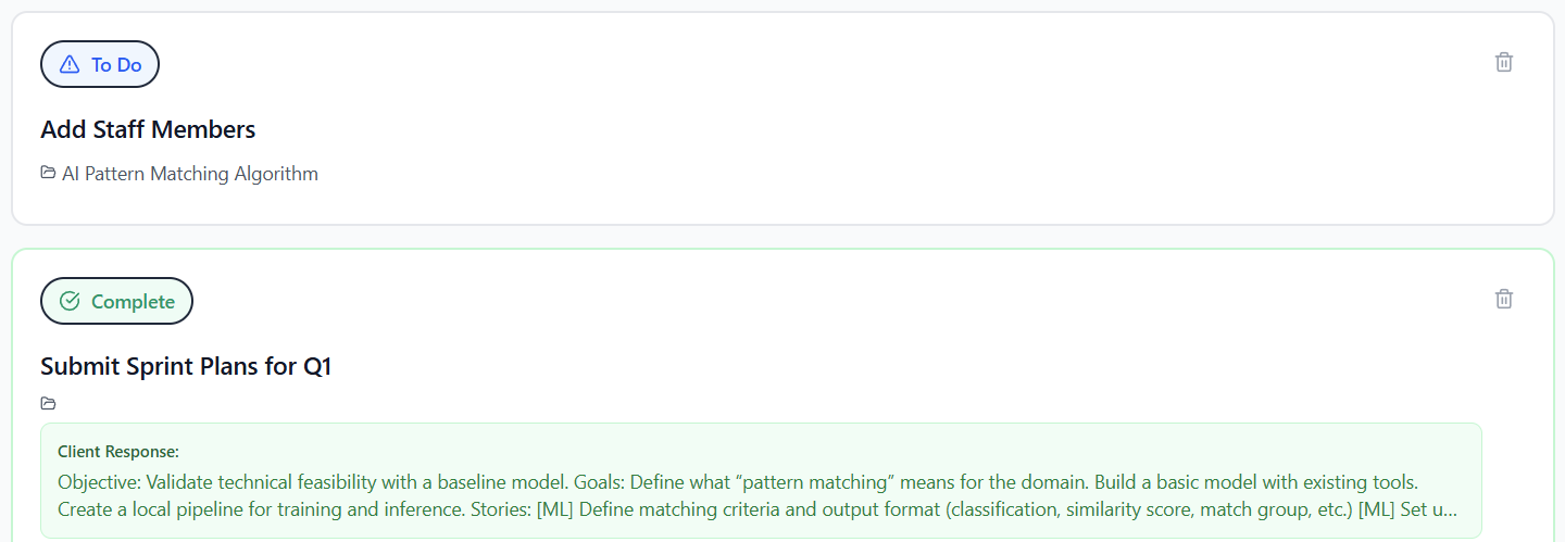 ClaimFlow Task Management - Complete R&D Tasks and Actions
